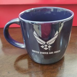 US Air Force Coffee Mug blue chrome